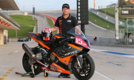 A MotoAmerica Bike Brakes From The Pack