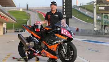 A MotoAmerica Bike Brakes From The Pack