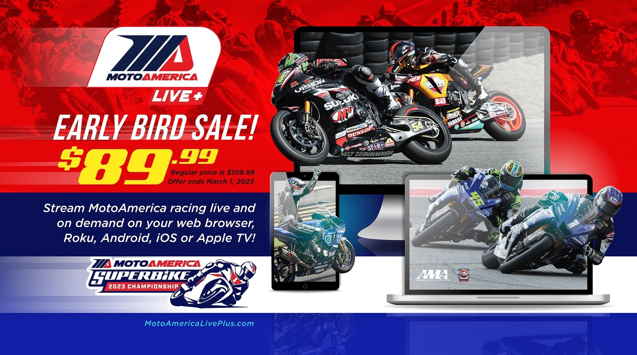 Get It While Its Hot (And Cheaper) MotoAmerica Live+