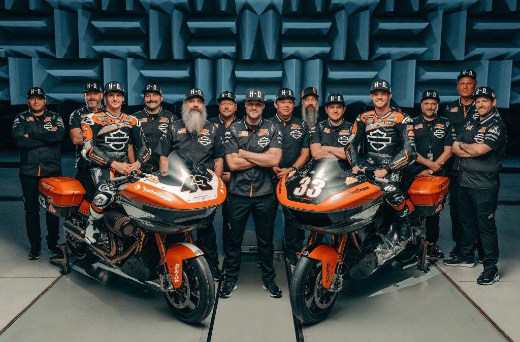 Read more about the article Read All About It: Harley-Davidson Reveals Its 2024 MotoAmerica Mission King Of The Baggers Team