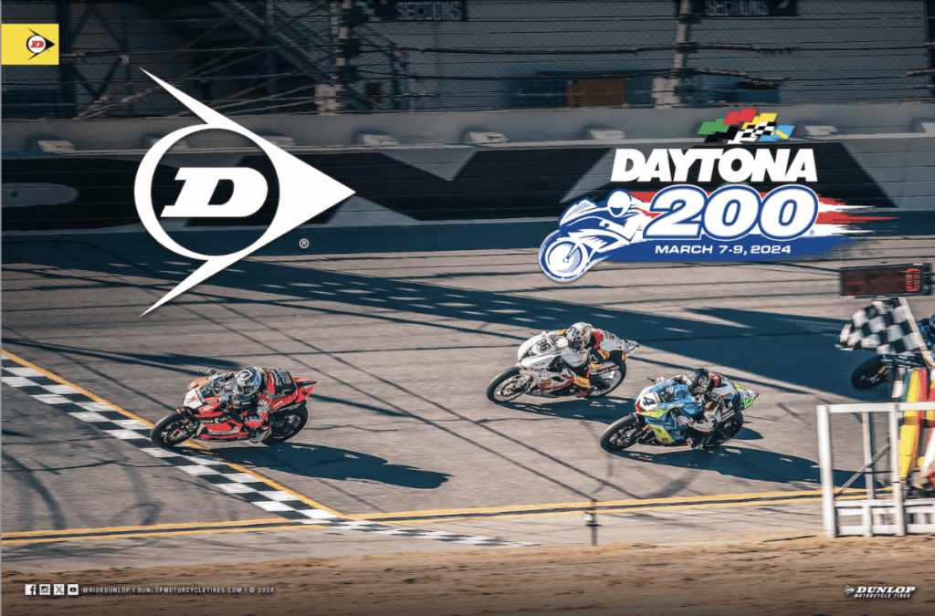 Read more about the article Dunlop Going For Their 32nd Daytona 200 Win