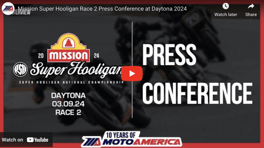 Read more about the article Video: Mission Super Hooligan Race Two Press Conference From Daytona