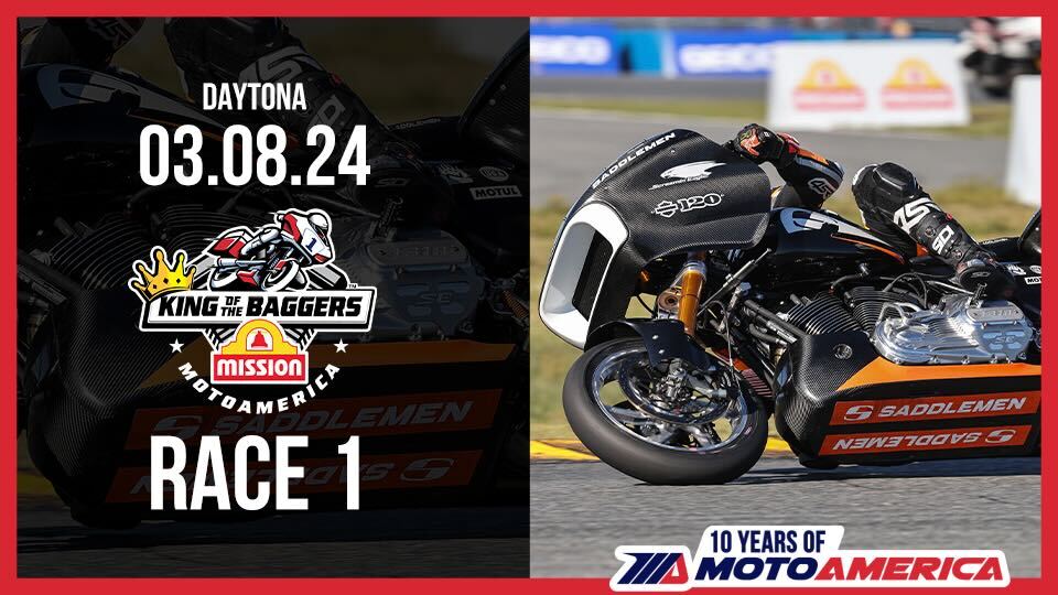 FullRace Video Mission King Of The Baggers Race One From Daytona International Speedway