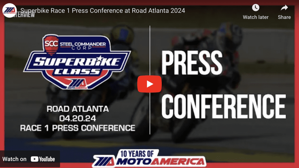 Read more about the article Video: Steel Commander Superbike Race One Press Conference From Road Atlanta