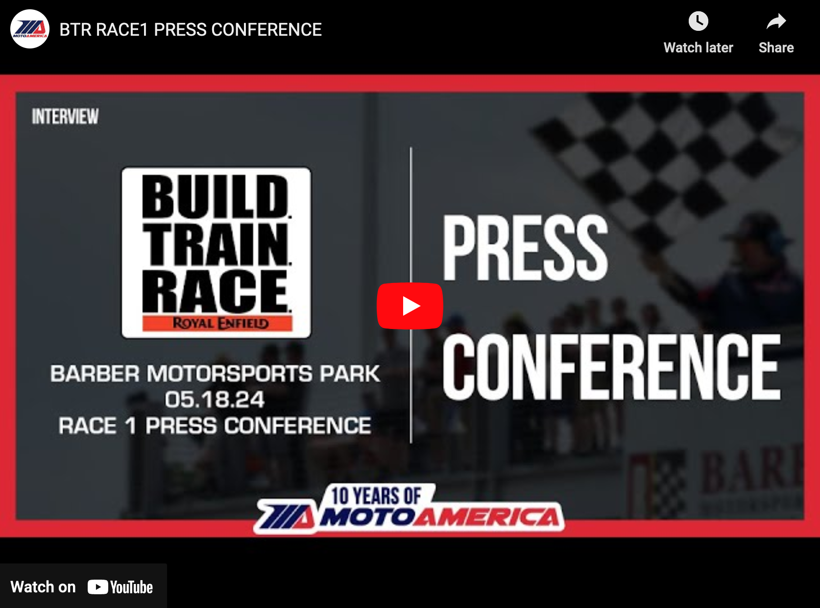 Video: Royal Enfield Build. Train. Race. Press Conference After Race ...