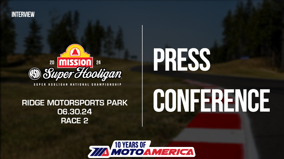 Read more about the article Video: Mission Super Hooligan National Championship Race Two Press Conference From Ridge Motorsports Park