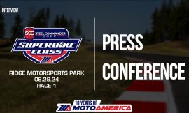 Video: Steel Commander Superbike Race One Press Conference From Ridge Motorsports Park