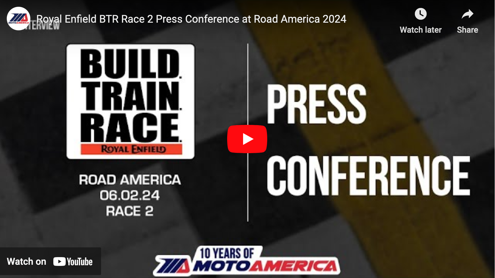 Video: Royal Enfield Build. Train. Race. Press Conference From Race Two ...