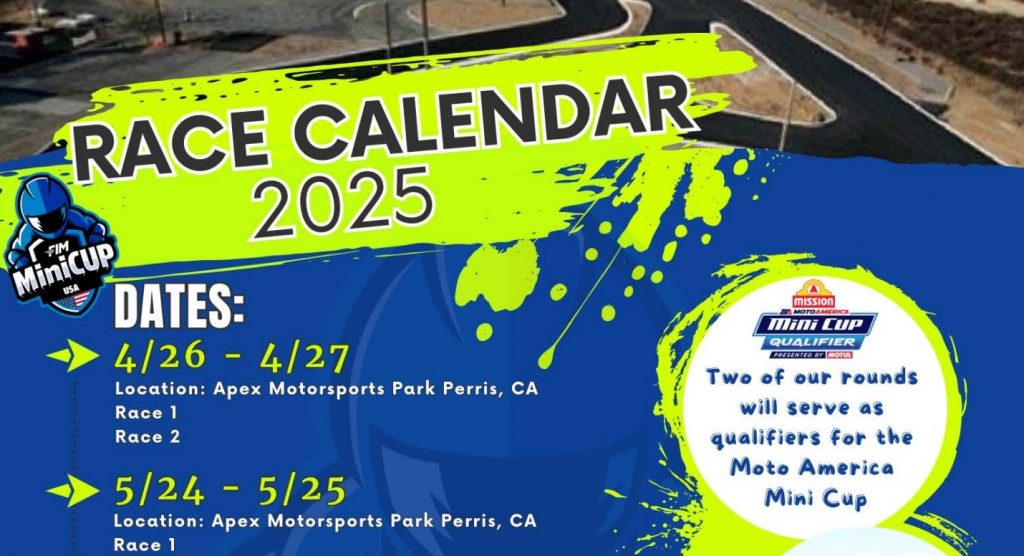Read more about the article FIM MiniCup USA/Ohvale USA Announces Five-Round SoCal Series