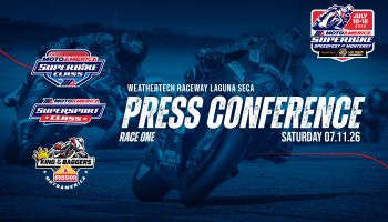 Video: Quad Lock Superbike, Supersport, and Mission King Of The Baggers Race 1 Press Conferences From WeatherTech Raceway Laguna Seca