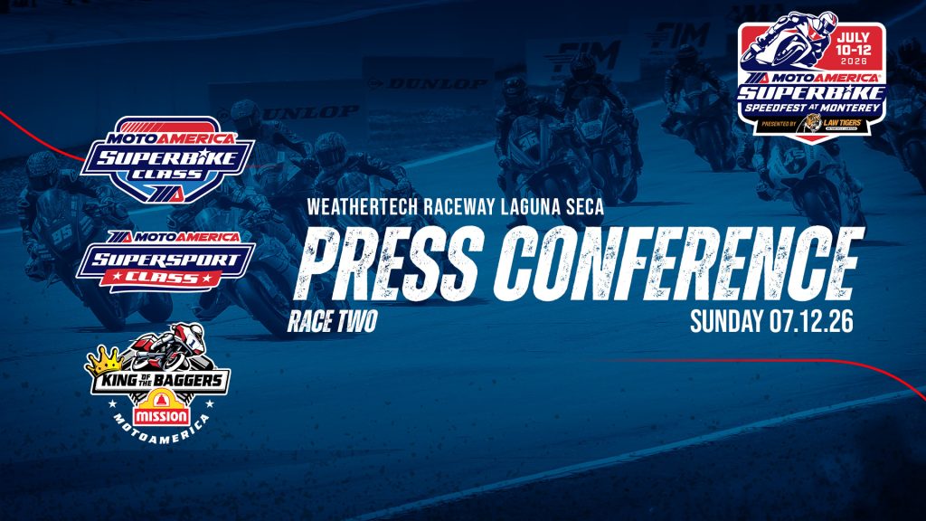 Read more about the article Video: Quad Lock Superbike, Supersport, and Mission King Of The Baggers Race 2 Press Conferences From WeatherTech Raceway Laguna Seca