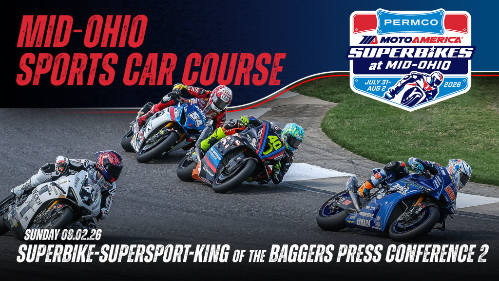 Read more about the article Video: Quad Lock Superbike, Supersport, and Mission King Of The Baggers Race 2 Press Conferences From Mid-Ohio Sports Car Course